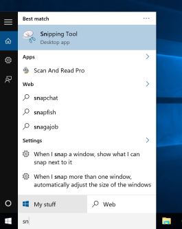snipping tool 10